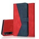 For Sony Xperia 1 V Dual-color Stitching Leather Phone Case(Red Blue) - 1