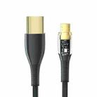 Great Wall AB11B 1m 3A USB to Micro USB Transparent Shell Braided Charging Data Cable(Black) - 1