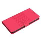 For Xiaomi Redmi Note 12 Pro 5G China Diamond Embossed Skin Feel Leather Phone Case with Lanyard(Red) - 6