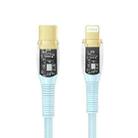 Great Wall CL51B 1m 20W USB-C / Type-C to 8 Pin Transparent Braided Fast Charging Cable(Blue) - 1