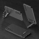 For Samsung Galaxy S23 5G GKK Triumph Ultra Thin Full Coverage Phone Case with Stand(Black) - 1