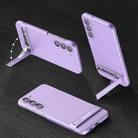 For Samsung Galaxy S23 5G GKK Triumph Ultra Thin Full Coverage Phone Case with Stand(Purple) - 1