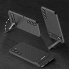 For Samsung Galaxy S23+ 5G GKK Triumph Ultra Thin Full Coverage Phone Case with Stand(Black) - 1