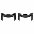 For Xiaomi Mi Band 8 1 Pair Stainless steel Metal Watch Band Connector(Black) - 1