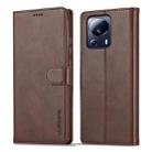 For Xiaomi 13 Lite LC.IMEEKE Calf Texture Horizontal Flip Leather Case(Brown) - 1