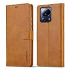 For Xiaomi 13 Lite LC.IMEEKE Calf Texture Horizontal Flip Leather Case(Yellow) - 1