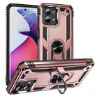 For Motorola Moto G Stylus 5G 2023 Shockproof TPU + PC Phone Case with Holder(Rose Gold) - 1