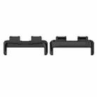 For Huawei Band 8 1 Pair Stainless steel Metal Watch Band Connector(Black) - 1