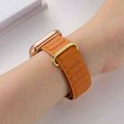 Magnetic Reverse Buckle Watch Band For Apple Watch Series 8&7 41mm / SE 2&6&SE&5&4 40mm / 3&2&1 38mm(Orange) - 2