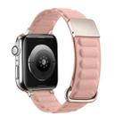 Magnetic Reverse Buckle Watch Band For Apple Watch Ultra 49mm / Series 8&7 45mm / SE 2&6&SE&5&4 44mm / 3&2&1 42mm(Pink) - 1