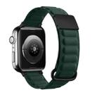 Magnetic Reverse Buckle Watch Band For Apple Watch Ultra 49mm / Series 8&7 45mm / SE 2&6&SE&5&4 44mm / 3&2&1 42mm(Cedar Green) - 1