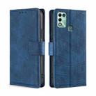 For Infinix Hot 11 Play Skin Feel Crocodile Magnetic Clasp Leather Phone Case(Blue) - 1