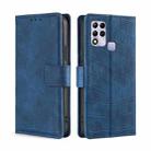 For Infinix Hot 11 Russian Skin Feel Crocodile Magnetic Clasp Leather Phone Case(Blue) - 1