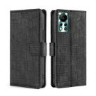 For Infinix Hot 11s NFC Skin Feel Crocodile Magnetic Clasp Leather Phone Case(Black) - 1