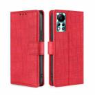 For Infinix Hot 11s NFC Skin Feel Crocodile Magnetic Clasp Leather Phone Case(Red) - 1