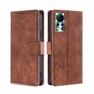 For Infinix Hot 11s NFC Skin Feel Crocodile Magnetic Clasp Leather Phone Case(Brown) - 1