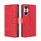 For Infinix Hot 20s Skin Feel Crocodile Magnetic Clasp Leather Phone Case(Red) - 1