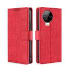 For Infinix Note 12 Pro 4G Skin Feel Crocodile Magnetic Clasp Leather Phone Case(Red) - 1