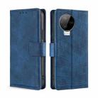 For Infinix Note 12 Pro 4G Skin Feel Crocodile Magnetic Clasp Leather Phone Case(Blue) - 1