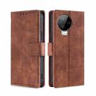 For Infinix Note 12 Pro 4G Skin Feel Crocodile Magnetic Clasp Leather Phone Case(Brown) - 1