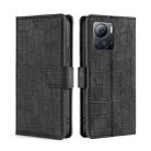 For Infinix Note 12 VIP Skin Feel Crocodile Magnetic Clasp Leather Phone Case(Black) - 1