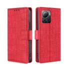 For Infinix Note 12 VIP Skin Feel Crocodile Magnetic Clasp Leather Phone Case(Red) - 1