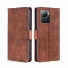 For Infinix Note 12 VIP Skin Feel Crocodile Magnetic Clasp Leather Phone Case(Brown) - 1