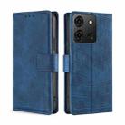 For Infinix Smart 7 Skin Feel Crocodile Magnetic Clasp Leather Phone Case(Blue) - 1