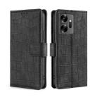 For Infinix Zero 20 Skin Feel Crocodile Magnetic Clasp Leather Phone Case(Black) - 1