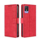 For TCL 403 Skin Feel Crocodile Magnetic Clasp Leather Phone Case(Red) - 1