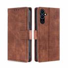 For Tecno Pova Neo 2 Skin Feel Crocodile Magnetic Clasp Leather Phone Case(Brown) - 1