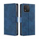 For Honor X5 4G Skin Feel Crocodile Magnetic Clasp Leather Phone Case(Blue) - 1