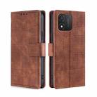 For Honor X5 4G Skin Feel Crocodile Magnetic Clasp Leather Phone Case(Brown) - 1