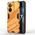 For vivo iQOO Z7 5G Global Punk Armor 2 in 1 PC + TPU Shockproof Phone Case with Invisible Holder(Orange) - 1