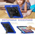 For iPad Pro 12.9 (2020) Shockproof Colorful Silicone + PC Protective Tablet Case with Holder & Shoulder Strap & Hand Strap & Pen Slot(Blue) - 6