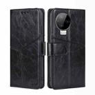 For Infinix Note 12 Pro 4G / Note 12 2023 Geometric Stitching Flip Leather Phone Case(Black) - 1