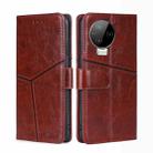 For Infinix Note 12 Pro 4G / Note 12 2023 Geometric Stitching Flip Leather Phone Case(Dark Brown) - 1