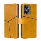 For Infinix Zero 20 Geometric Stitching Flip Leather Phone Case(Yellow) - 1