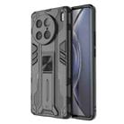 For vivo X90 Pro 5G Supersonic PC + TPU Shock-proof Protective Phone Case with Holder(Black) - 1