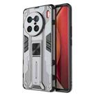 For vivo X90 Pro+ 5G Supersonic PC + TPU Shock-proof Protective Phone Case with Holder(Grey) - 1