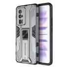 For Xiaomi Redmi K60 Pro 5G Supersonic PC + TPU Shock-proof Protective Phone Case with Holder(Grey) - 1