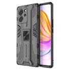 For Honor 80 SE 5G Supersonic PC + TPU Shock-proof Protective Phone Case with Holder(Black) - 1