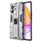 For Honor 80 SE 5G Supersonic PC + TPU Shock-proof Protective Phone Case with Holder(Grey) - 1