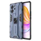 For Honor 80 SE 5G Supersonic PC + TPU Shock-proof Protective Phone Case with Holder(Blue) - 1