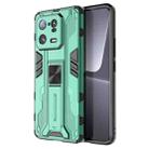 For Xiaomi 13 Pro 5G Supersonic PC + TPU Shock-proof Protective Phone Case with Holder(Green) - 1