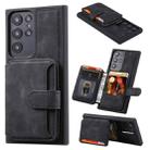 For Samsung Galaxy S24 Ultra 5G Skin Feel Dream RFID Anti-theft PU Card Bag Phone Case(Black) - 1