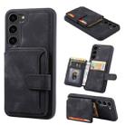 For Samsung Galaxy S24+ 5G Skin Feel Dream RFID Anti-theft PU Card Bag Phone Case(Black) - 1