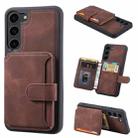 For Samsung Galaxy S24+ 5G Skin Feel Dream RFID Anti-theft PU Card Bag Phone Case(Coffee) - 1