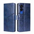 For Tecno Pova 4 Pro Geometric Stitching Flip Leather Phone Case(Blue) - 1