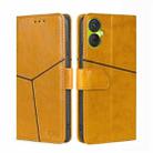 For Tecno Spark 9 Pro Geometric Stitching Flip Leather Phone Case(Yellow) - 1